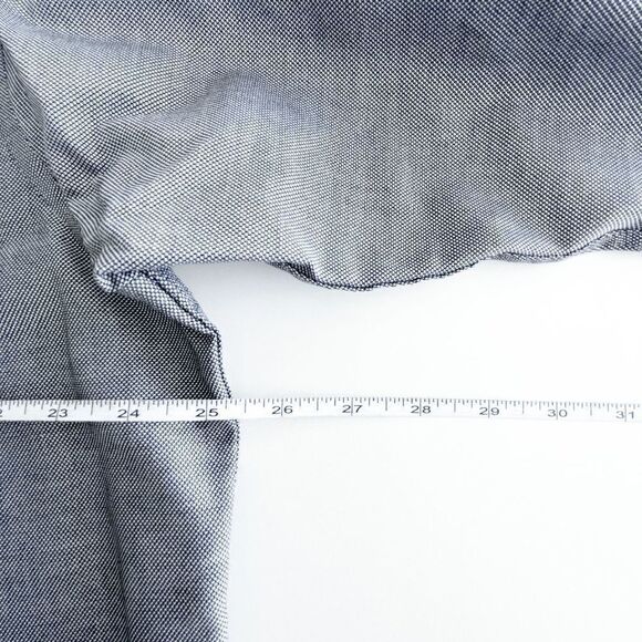 Chaps Mens Collared Shirt Non-Iron Button Down Long Sleeve Black 17 Neck - Picture 5 of 7